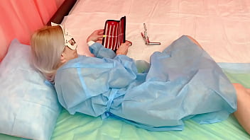 Mia mimi with medical extender mega pussy stretching