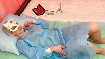 Mia mimi with medical extender mega pussy stretching