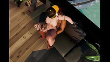 Comi o cuzinho da amiga gordinha