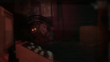 A girl gate fucked with robots