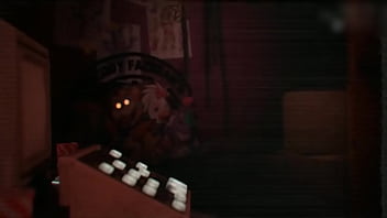 A girl gate fucked with robots