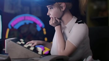 A girl gate fucked with robots