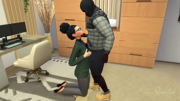 Lil brunette fucked by enormous cock