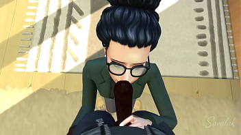 Lil brunette fucked by enormous cock