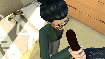 Lil brunette fucked by enormous cock