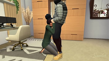 Lil brunette fucked by enormous cock