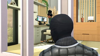 Lil brunette fucked by enormous cock