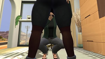 Lil brunette fucked by enormous cock