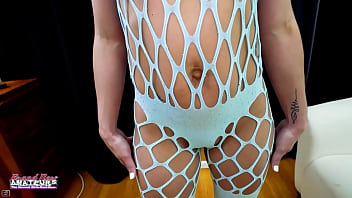 Horny slim brunette mercedez fills her pussy with a vibro and gives a bj