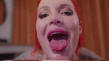 Drooling on curved marvins huge dick before putting it in my ass