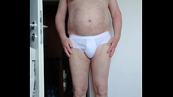 Neue weiße unterhosen mit feinripp und eingriff