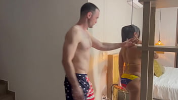 Latina Hotwife With Tan Lines Cheats On Husband With Big Dick White Man thumbnail