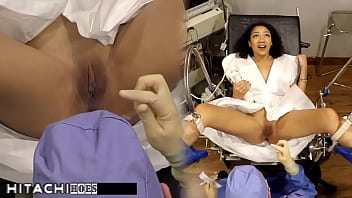 Freshman gets mandatory hitachi orgasm from doctor tampa yasmine woods