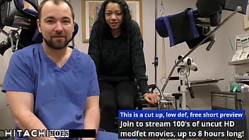 Freshman gets mandatory hitachi orgasm from doctor tampa yasmine woods