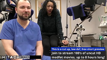 Freshman gets mandatory hitachi orgasm from doctor tampa yasmine woods