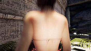 Lara's deep throat came in handy in exploring the huge cock to awaken the statue