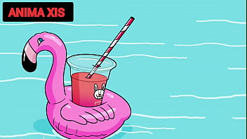 Idoso entra na piscina com putas novas