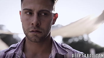 Two cute teens take on one fat cock