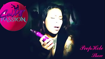 Sultry passion puts on a dildo show for you