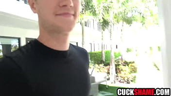 Horny wife cucking hubby on vacation