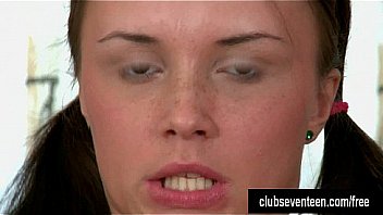 Pigtailed toy pussy upskirt