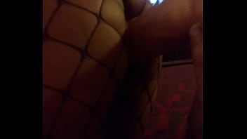 Having fun with dildo