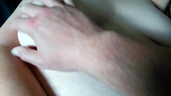 Both of us playing with herself ends with cumshot