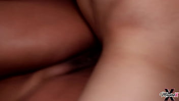 Puerto rock cums hard on her sexy maxine got titty fucked