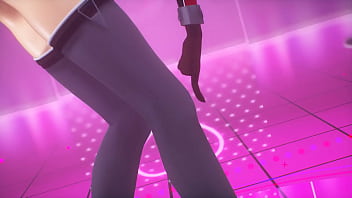 Kancolle Ship Bismarck Dances With Slut Tattoos On Her Body thumbnail