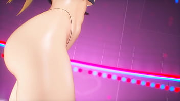 Kancolle Ship Bismarck Dances With Slut Tattoos On Her Body thumbnail