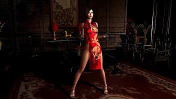 Mature ada wong in chinese dress tempts you to share secrets with her for reward