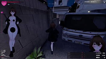 【プレイ動画001】インターホンを押して家の人が出てくるまで全裸で待機！