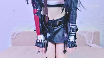 Tifa lockhart is rubbing her clit while her panties in her pussy and mouth Tifa lockhart is rubbing her clit while her panties in her pussy and mouth