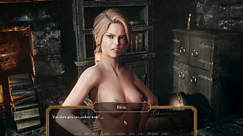 Delicious menage with the noblewoman and the servant