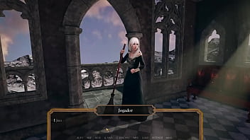 Delicious menage with the noblewoman and the servant