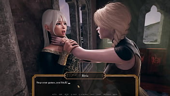 Delicious menage with the noblewoman and the servant