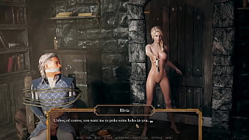 Delicious menage with the noblewoman and the servant