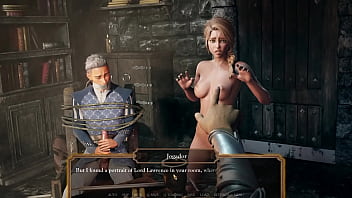 Delicious menage with the noblewoman and the servant