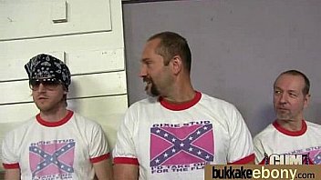 Ebony gets group cumshots 27