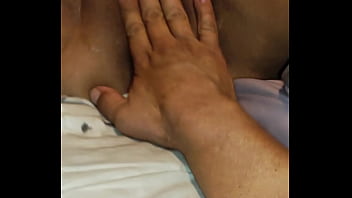 Amateur latina wife plays with her dripping wet pussy