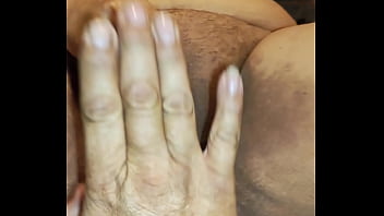 Amateur latina wife plays with her dripping wet pussy