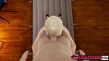 Adult ballerina alyx delivers a blowjob handjob and deepthroat facial cum in honey select 2