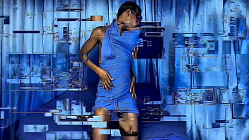 Tag team double dick in all holes pussy and mouth filled with big black long socks