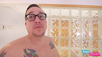 Fresh & innocent the cute teen jenny j sucks 2 big cocks