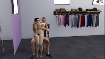 Elegant beautiful blonde is having sex with her partner