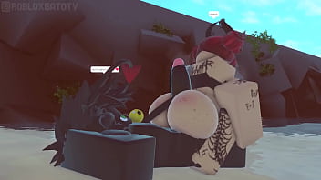 Roblox sexing a demon on the beach~