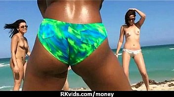 Slutty amateur babe is paid cash from some crazy public sex 1