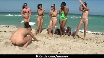 Slutty amateur babe is paid cash from some crazy public sex 1