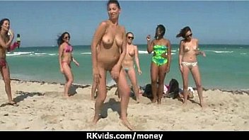 Slutty amateur babe is paid cash from some crazy public sex 1