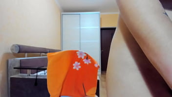 Long dual masturbation with dildo and lovense